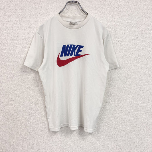 NIKE　ナイキ　半袖Tシャツ　デカロゴ　スウッシュ　白　ホワイト　Lサイズ　