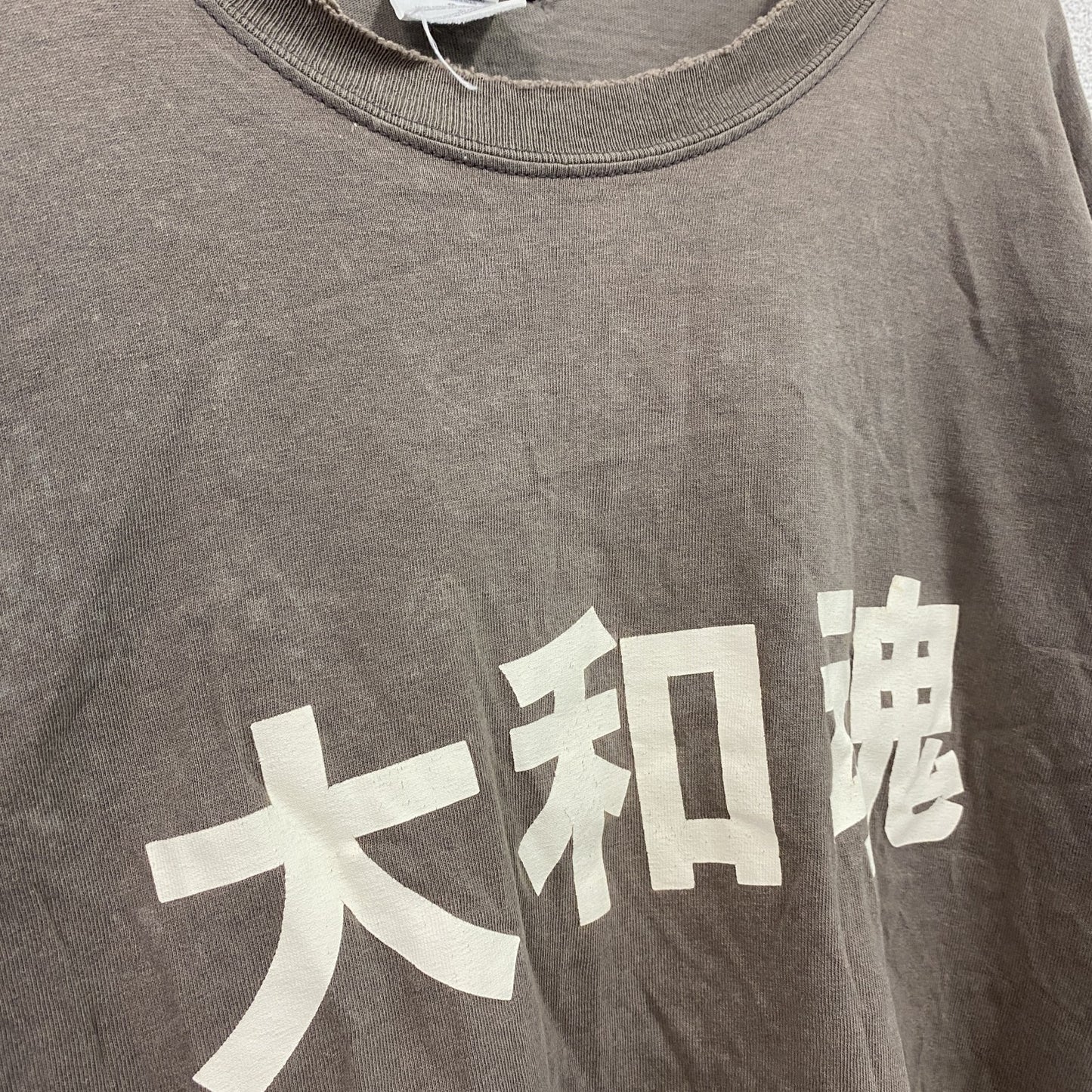 GILDAN　ギルダン　大和魂　半袖プリントTシャツ　カーキ　Lサイズ