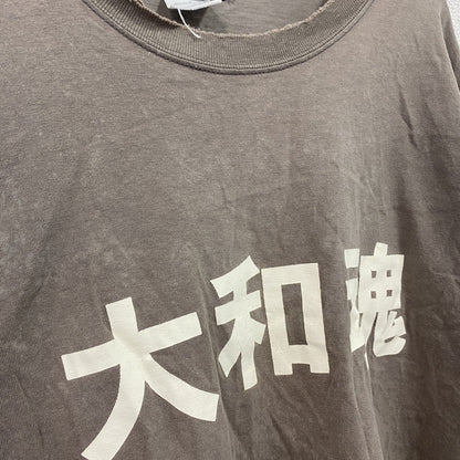 GILDAN　ギルダン　大和魂　半袖プリントTシャツ　カーキ　Lサイズ