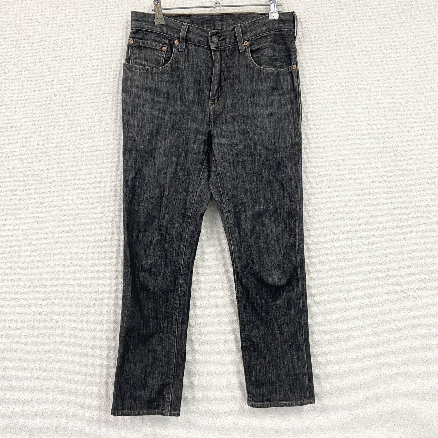 Levi's　リーバイス　505　ブラックデニムパンツ/ジーンズ　ジップフライ　インディゴ　黒　ブラック　29サイズ