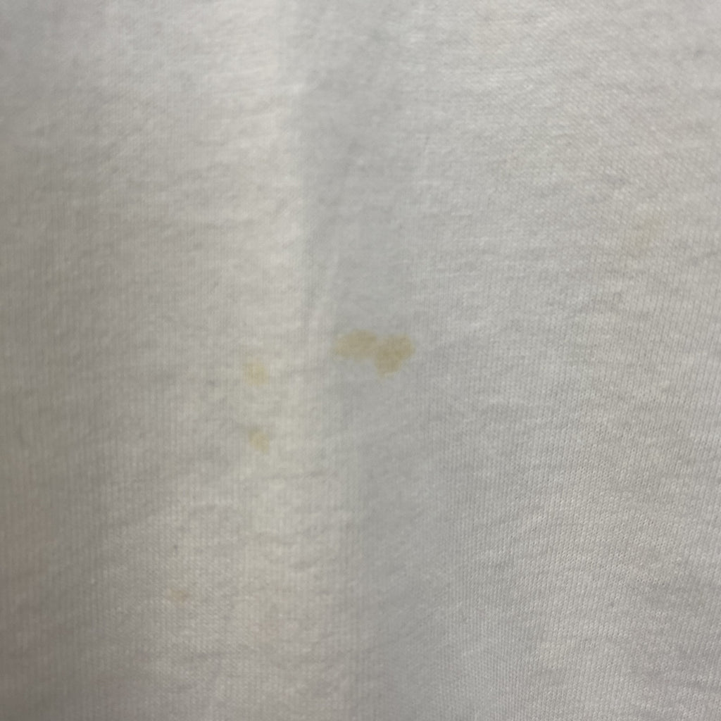 古着 used　FRUIT OF THE LOOM　半袖プリントTシャツ　クルーネック　レトロ　ボーリング　白　ホワイト　Lサイズ