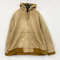 Carhartt　カーハート　アクティブジャケット　ダックジャケット　チェック柄ネル生地ライナー　キャメル