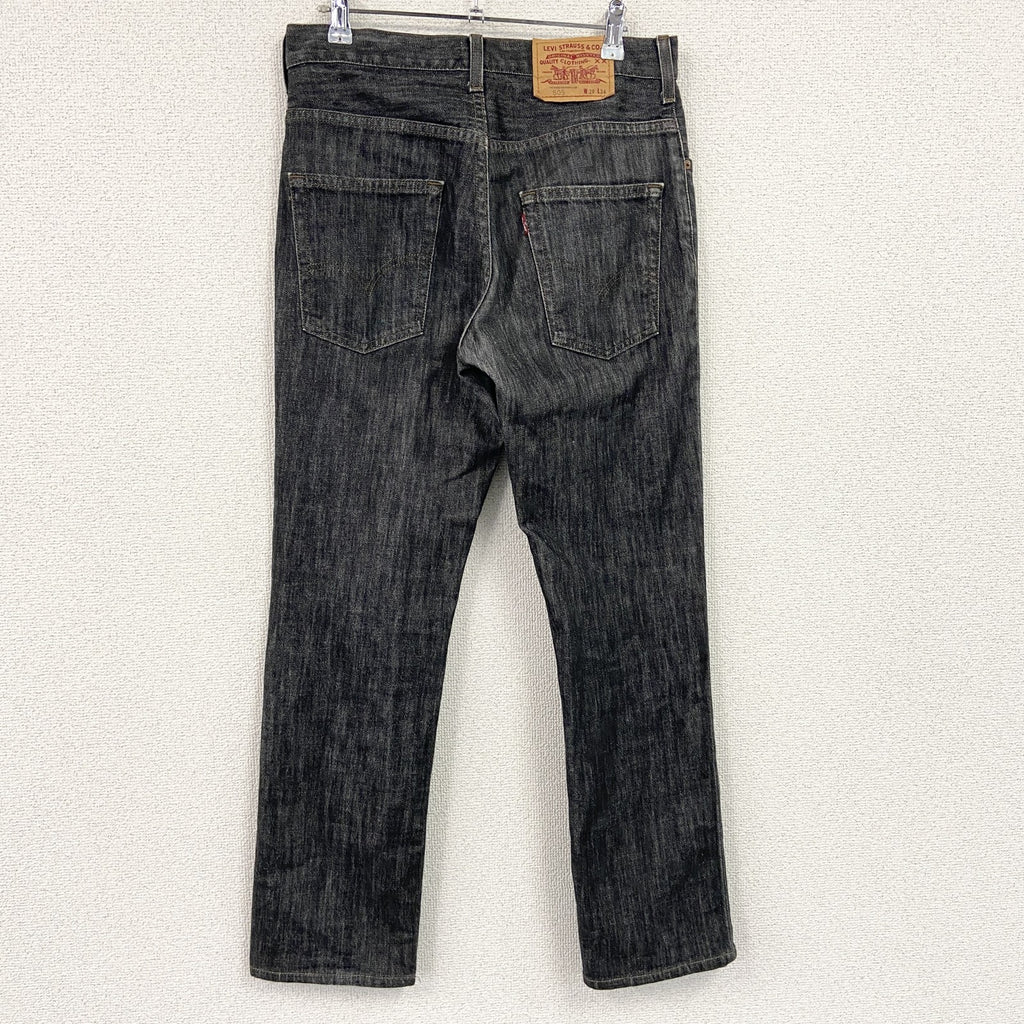 Levi's　リーバイス　505　ブラックデニムパンツ/ジーンズ　ジップフライ　インディゴ　黒　ブラック　29サイズ