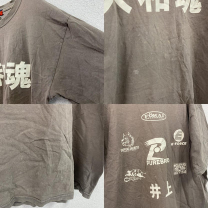 GILDAN　ギルダン　大和魂　半袖プリントTシャツ　カーキ　Lサイズ
