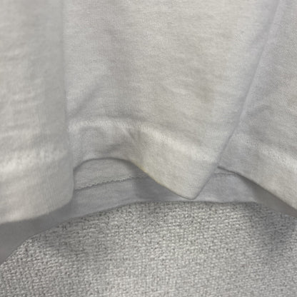 古着 used　FRUIT OF THE LOOM　半袖プリントTシャツ　クルーネック　レトロ　ボーリング　白　ホワイト　Lサイズ