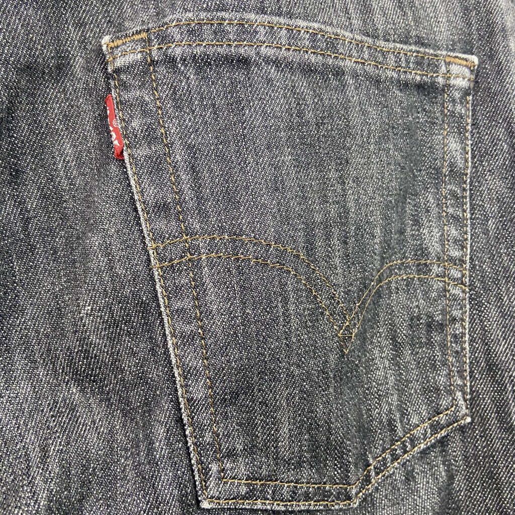 Levi's　リーバイス　505　ブラックデニムパンツ/ジーンズ　ジップフライ　インディゴ　黒　ブラック　29サイズ