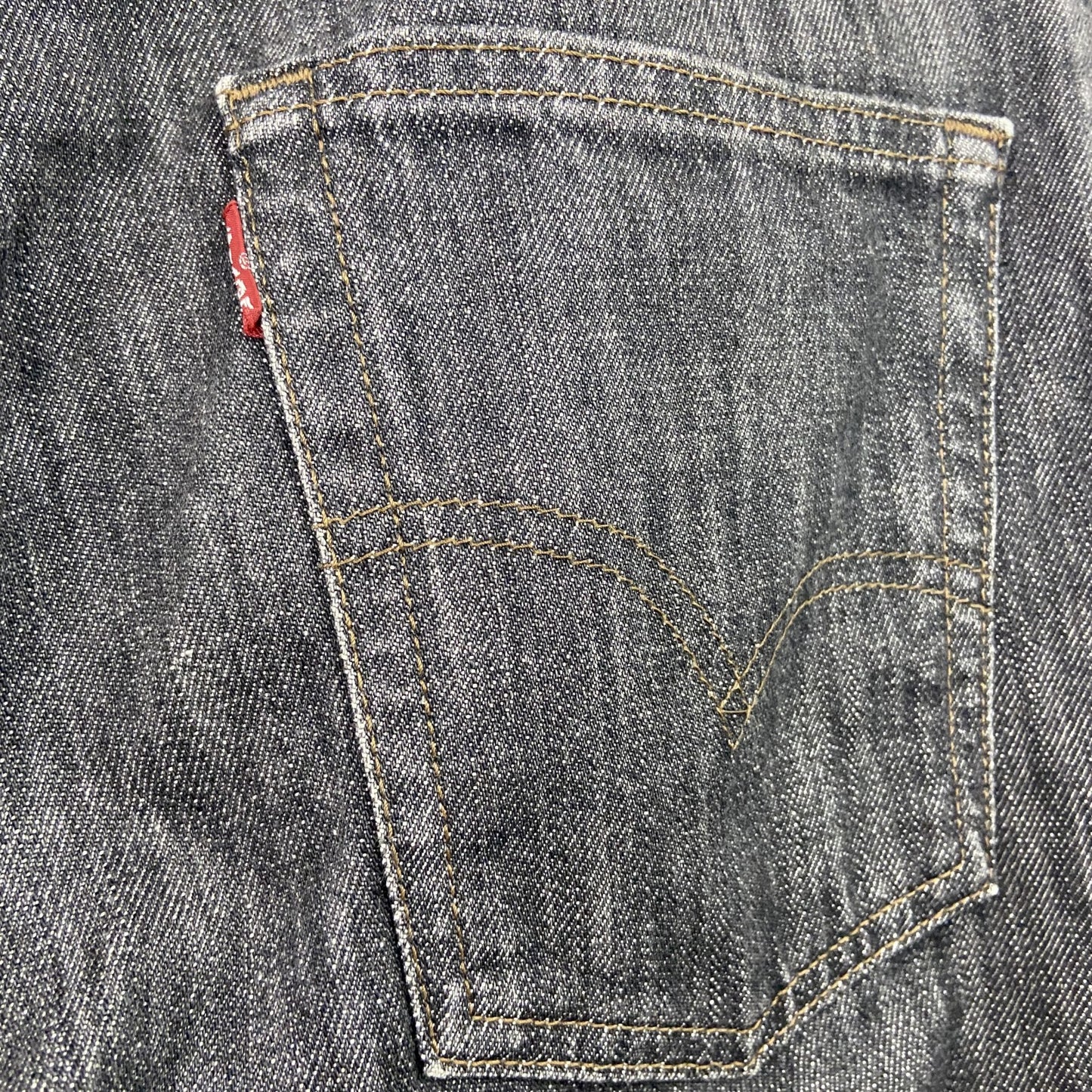 Levi's　リーバイス　505　ブラックデニムパンツ/ジーンズ　ジップフライ　インディゴ　黒　ブラック　29サイズ