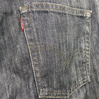 Levi's　リーバイス　505　ブラックデニムパンツ/ジーンズ　ジップフライ　インディゴ　黒　ブラック　29サイズ