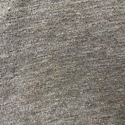 LEVELWEAR　ハーフジップスウェット/トレーナー　フェード　ワンポイント　刺繍ロゴ　ハイネック　ダークグレー　Lサイズ
