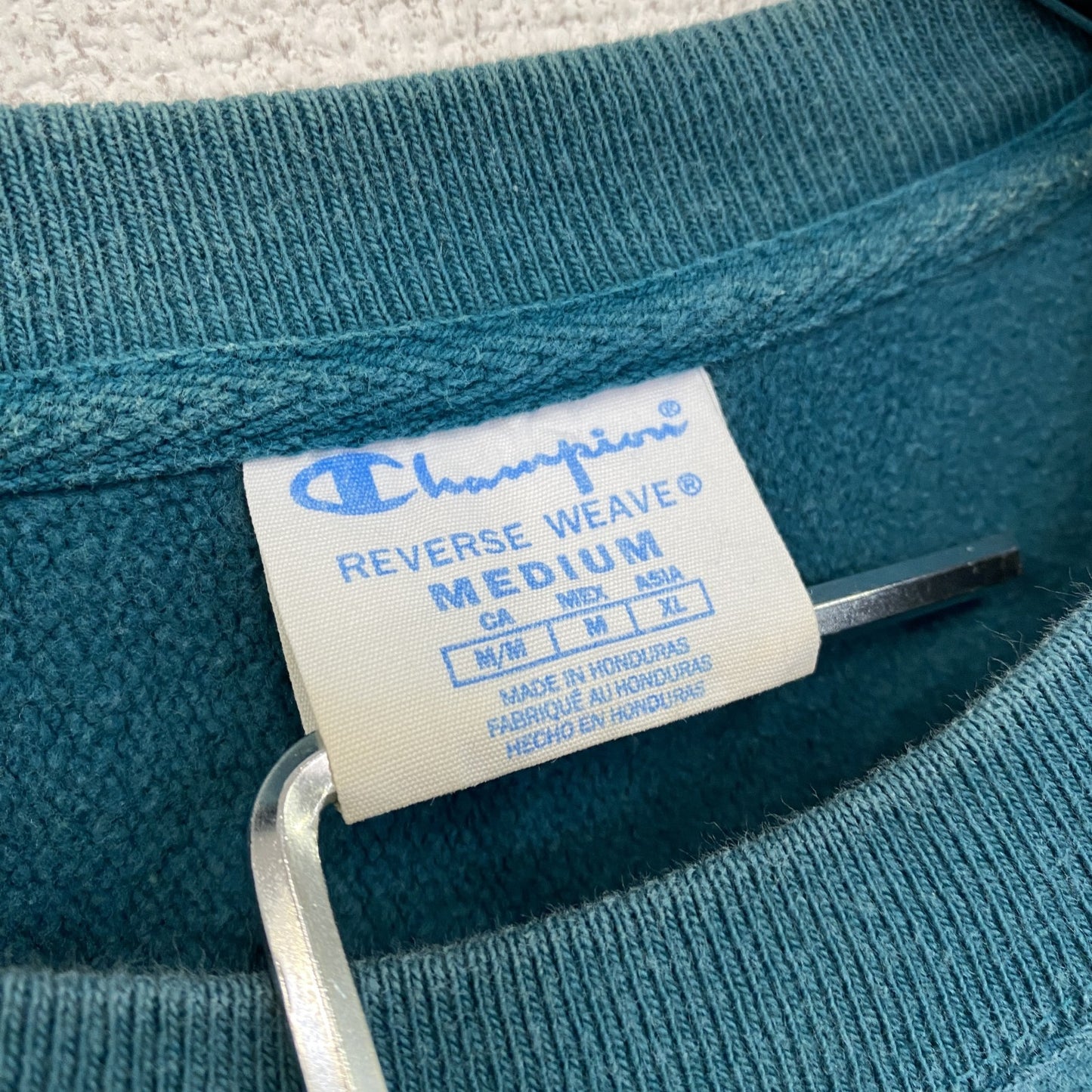 Champion　チャンピオン　リバースウィーブ　スウェット/トレーナー　ターコイズブルー　Mサイズ