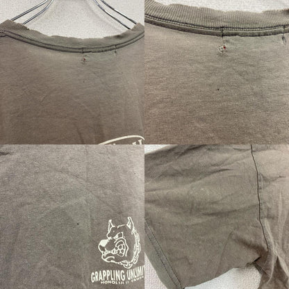 GILDAN　ギルダン　大和魂　半袖プリントTシャツ　カーキ　Lサイズ