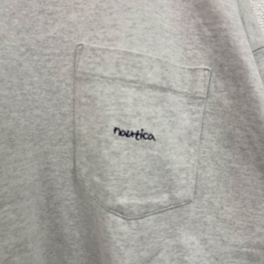 ～90s　NAAUTICA　ノーティカ　半袖Tシャツ　ヴィンテージ　霜降りグレー　Lサイズ　