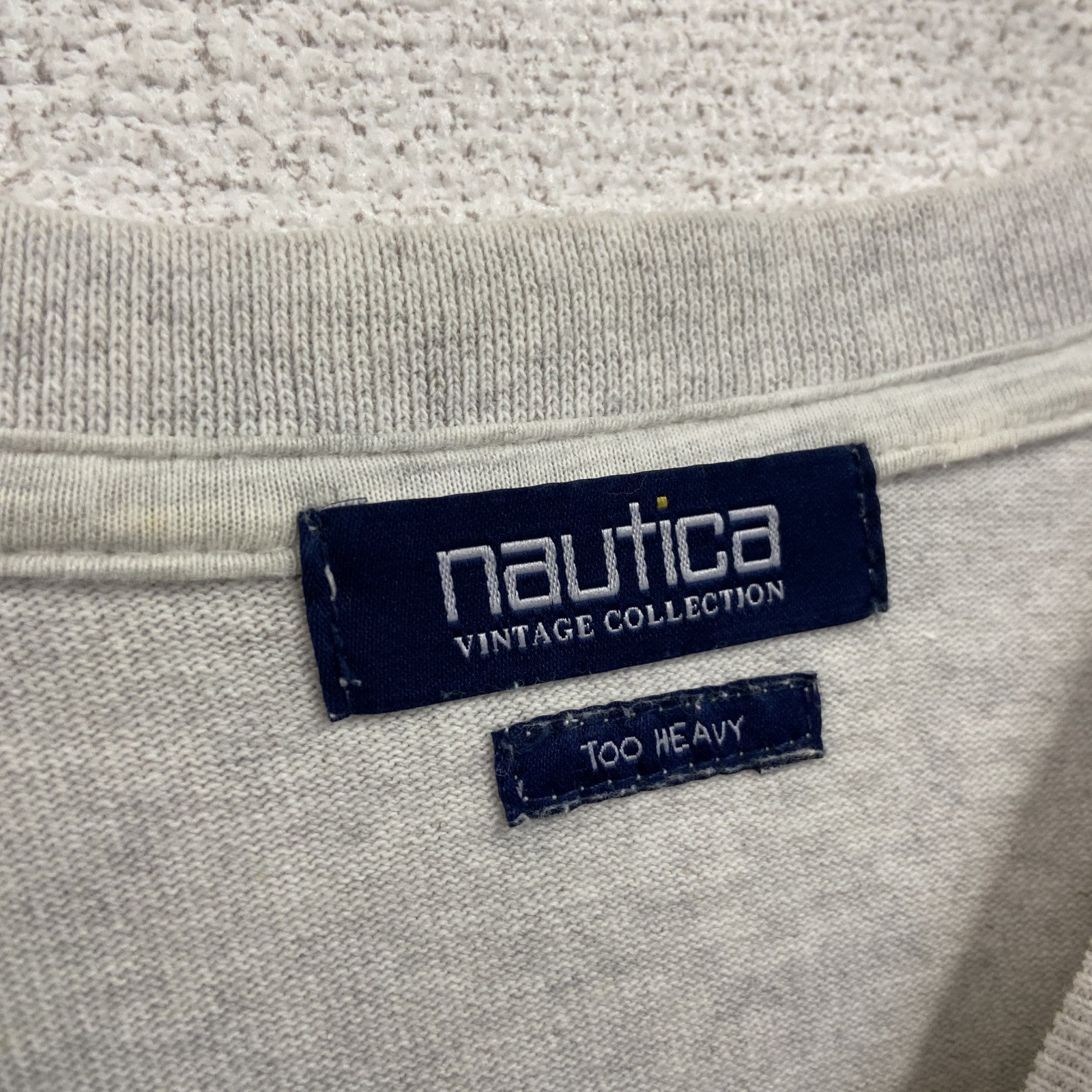 ～90s　NAAUTICA　ノーティカ　半袖Tシャツ　ヴィンテージ　霜降りグレー　Lサイズ　