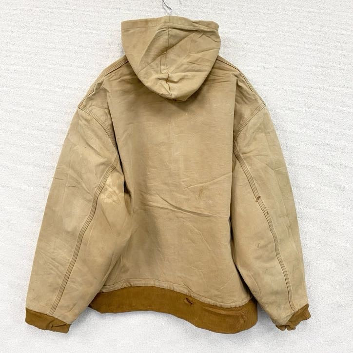 Carhartt　カーハート　アクティブジャケット　ダックジャケット　チェック柄ネル生地ライナー　キャメル