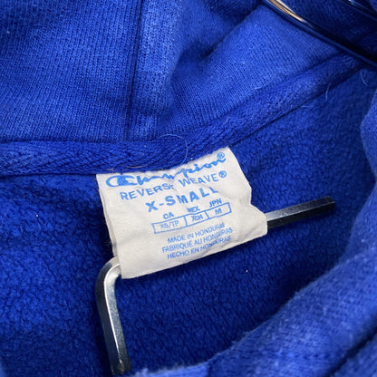 Champion　チャンピオン　リバースウィーブ　スウェットパーカー/フーディー　青　ブルー　XSサイズ
