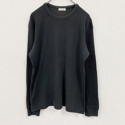 BEAUTY&YOUTH UNITED ARROWS　長袖Tシャツ/サーマルロンT　ワッフル　フェード　黒　ブラック　XLサイズ