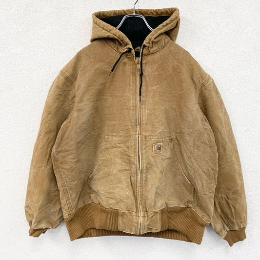 00s　Carhartt　カーハート　アクティブジャケット　ダックパーカー　ヴィンテージ　キャメル　Lサイズ