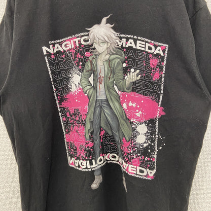 古着 used　GOOD SMILE COMPANY　半袖アニメプリントTシャツ　ダンガンロンパ　狛枝凪斗　黒　Lサイズ