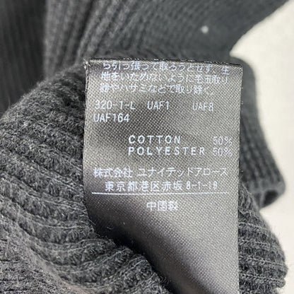 BEAUTY&YOUTH UNITED ARROWS　長袖Tシャツ/サーマルロンT　ワッフル　フェード　黒　ブラック　XLサイズ