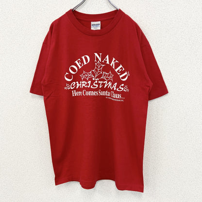 古着 used　GILDAN ギルダン　半袖プリントTシャツ　90s　赤　レッド　シングルステッチ　クルーネック　Lサイズ