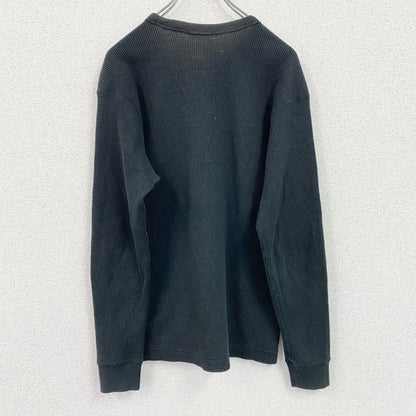 BEAUTY&YOUTH UNITED ARROWS　長袖Tシャツ/サーマルロンT　ワッフル　フェード　黒　ブラック　XLサイズ