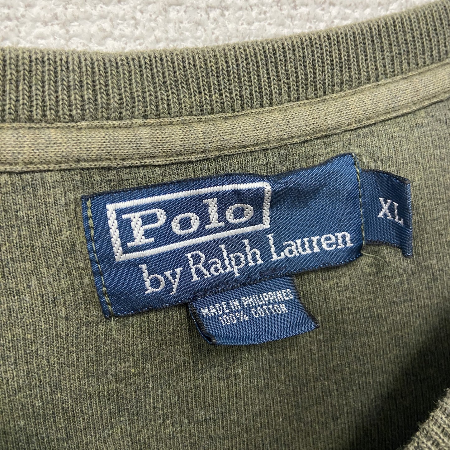 Polo by Ralph Lauan　ラルフローレン　スウェット/トレーナー　ロゴ刺繡　カーキグリーン　XLサイズ