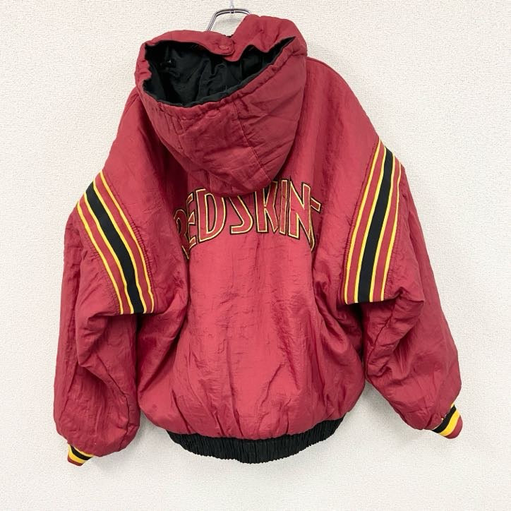 PRO PLAYER　NFL　REDSKINS　フルジップリバーシブルジャケット　赤　黒　レッド　ブラック