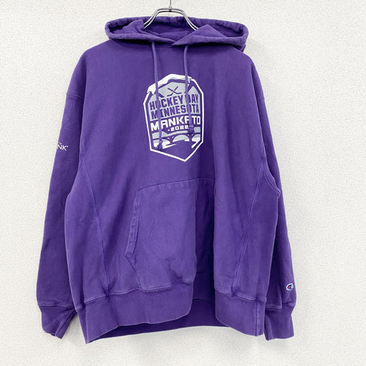 Champion　チャンピオン　リバースウィーブ　スウェットパーカー/フーディー　紫　パープル　XLサイズ