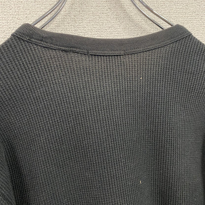 BEAUTY&YOUTH UNITED ARROWS　長袖Tシャツ/サーマルロンT　ワッフル　フェード　黒　ブラック　XLサイズ