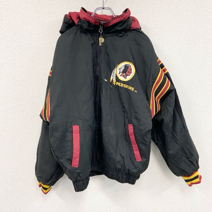 PRO PLAYER　NFL　REDSKINS　フルジップリバーシブルジャケット　赤　黒　レッド　ブラック