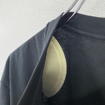 古着 used　Hanes　ヘインズ　半袖プリントTシャツ　シングルステッチ　肩パッド　フルーツ　ブラック　XLサイズ