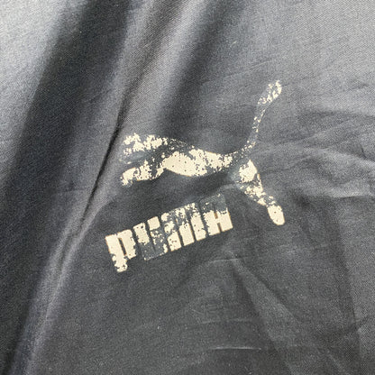 ～90s　PUMA　プーマ　ヒットユニオン　プルオーバージャケット　デカロゴ　ヴィンテージ　黒　ブラック