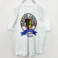 古着 used　半袖プリントTシャツ　90s　シングルステッチ　バード　鳥　南国リゾート　クルーネック　ホワイト　Mサイズ
