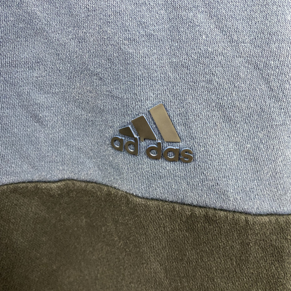 adidas　アディダス　スウェット/トレーナー　バイカラー　紺　黒　ネイビー　ブラック　Lサイズ