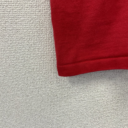 古着 used　COTTON DELUXE　半袖プリントTシャツ　US製　90s　赤　シングルステッチ　クルーネック　2XLサイズ