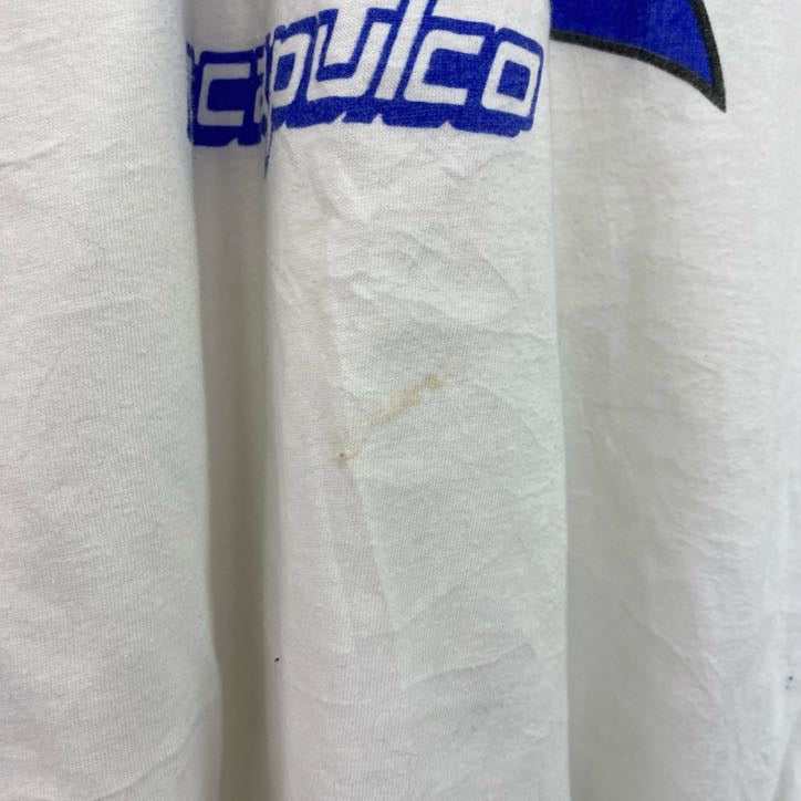 古着 used　半袖プリントTシャツ　90s　シングルステッチ　バード　鳥　南国リゾート　クルーネック　ホワイト　Mサイズ