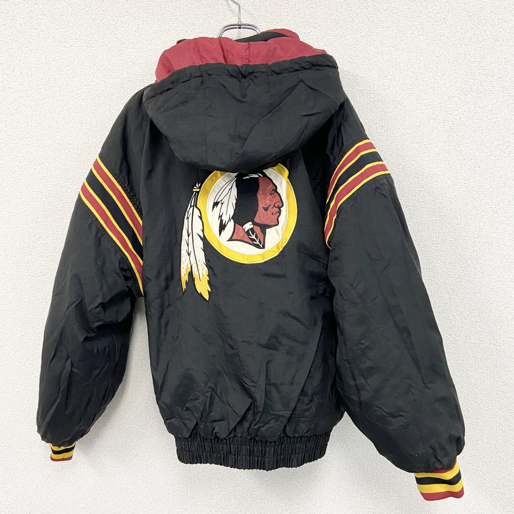 PRO PLAYER　NFL　REDSKINS　フルジップリバーシブルジャケット　赤　黒　レッド　ブラック