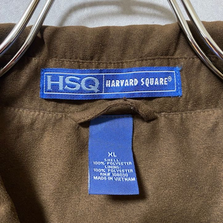 HARVARD SQUARE　ブルゾン/スイングトップ　茶　ブラウン　ビッグシルエット　XLサイズ