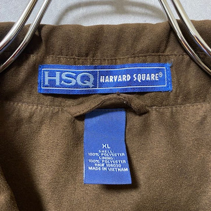 HARVARD SQUARE　ブルゾン/スイングトップ　茶　ブラウン　ビッグシルエット　XLサイズ