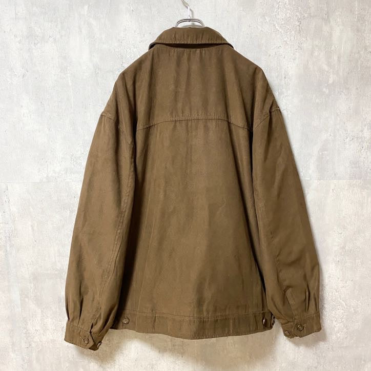 HARVARD SQUARE　ブルゾン/スイングトップ　茶　ブラウン　ビッグシルエット　XLサイズ