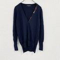 Paul Smith BLACK LABEL　ポールスミス ブラックレーベル　ウールニットカーディガン　紺　ネイビー　Mサイズ