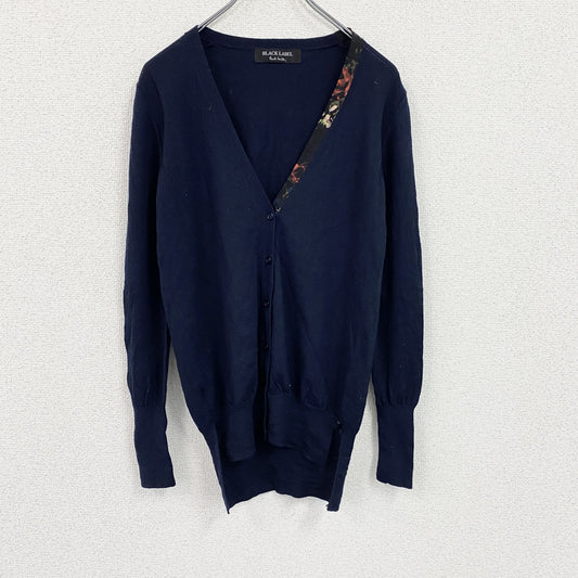 Paul Smith BLACK LABEL　ポールスミス ブラックレーベル　ウールニットカーディガン　紺　ネイビー　Mサイズ
