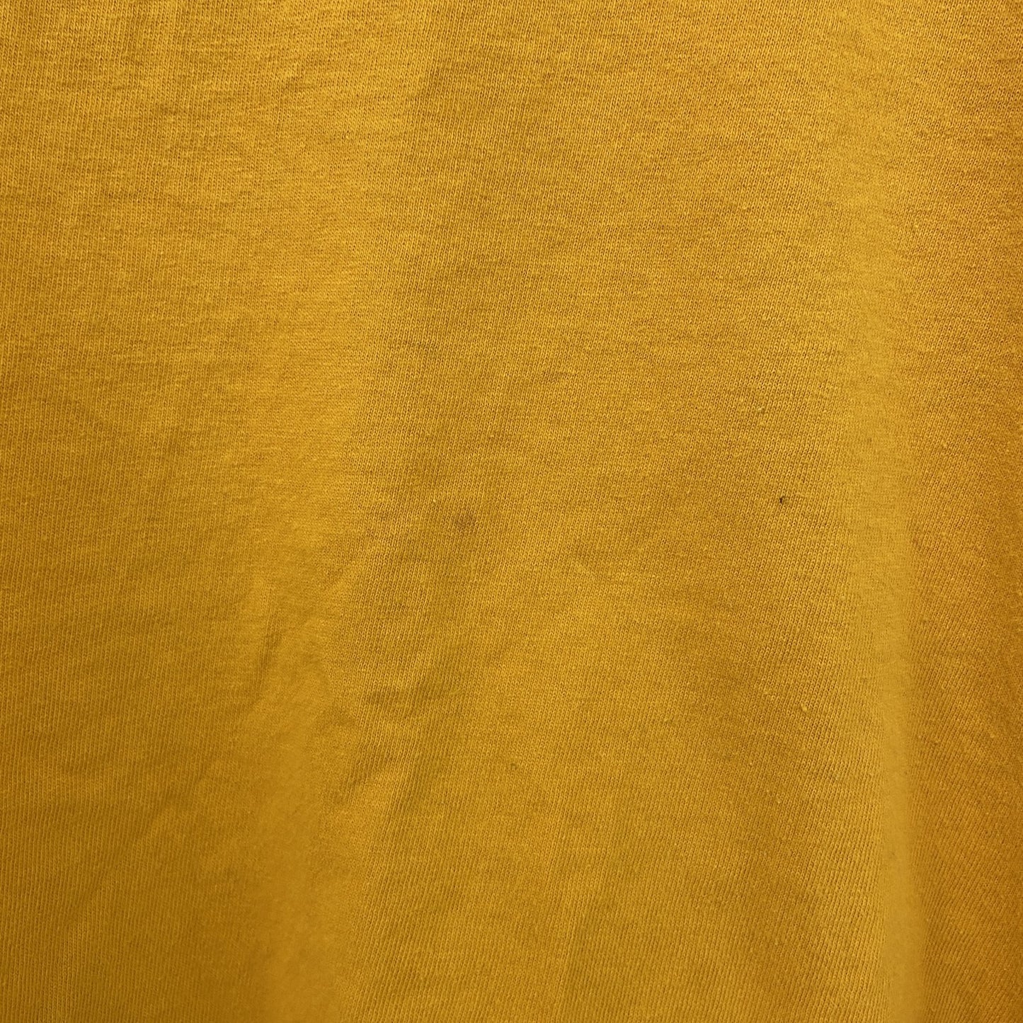 古着 used　adidas アディダス　半袖プリントTシャツ　WELLS FARCO　黄色　カジュアル　クルーネック　Lサイズ