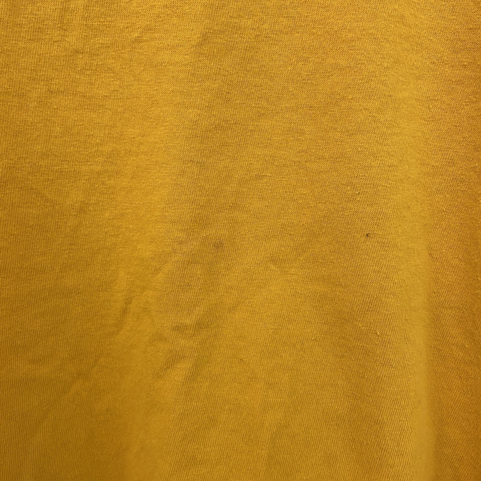 古着 used　adidas アディダス　半袖プリントTシャツ　WELLS FARCO　黄色　カジュアル　クルーネック　Lサイズ