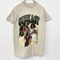 古着 used　OUT KAST　アウトキャスト　半袖プリントTシャツ　ヒップホップ　レトロ　クルーネック　ベージュ　Sサイズ