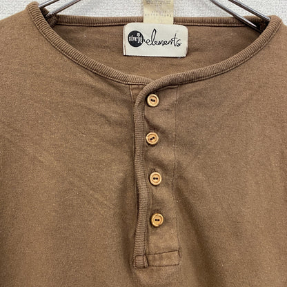 Levi’ｓ　リーバイス　SilverTab　シルバータブ　長袖Tシャツ/ロンT　ヘンリーネック　茶色　ブラウン　XLサイズ