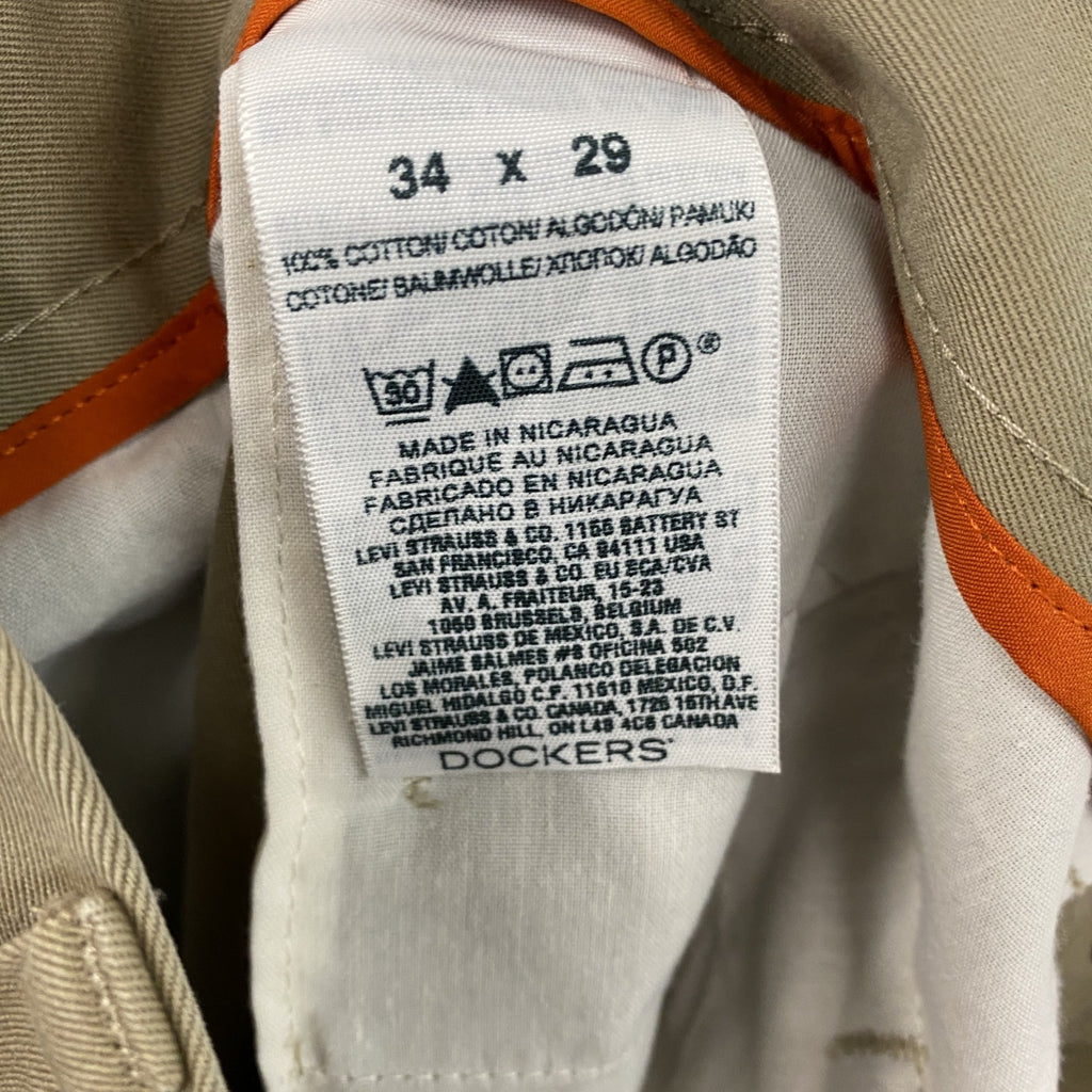 DOCKERS　ドッカーズ　チノパンツ　ジップフライ　ベージュ　34サイズ