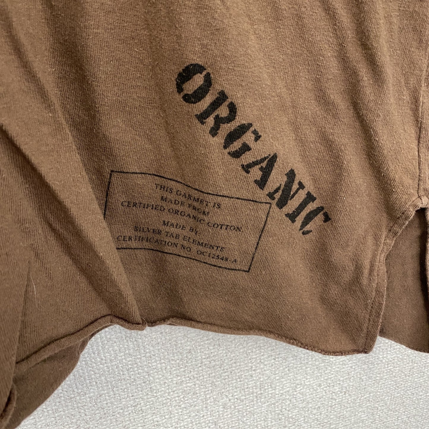 Levi’ｓ　リーバイス　SilverTab　シルバータブ　長袖Tシャツ/ロンT　ヘンリーネック　茶色　ブラウン　XLサイズ