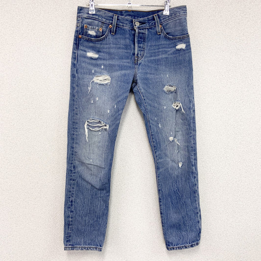 Levi’s　リーバイス　501　デニムパンツ/ダメージジーンズ　ジップフライ　縦落ち　インディゴ　W25サイズ