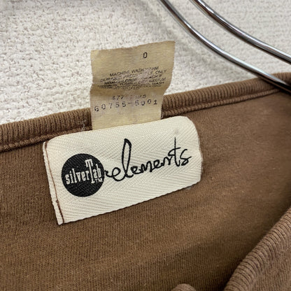 Levi’ｓ　リーバイス　SilverTab　シルバータブ　長袖Tシャツ/ロンT　ヘンリーネック　茶色　ブラウン　XLサイズ